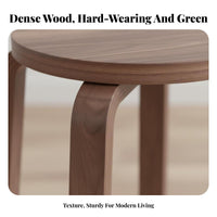 Round Stacking Stool Sturdy Construction Stackable Wooden Stool Versatile Use