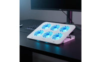 Laptop Cooling Stand with Fans Adjustable Laptop Cooling Stand Stable Notebook Riser for Esports Participants, Desk