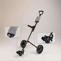 Foldable Two-Wheel Golf Cart Compact Storage 2-Wheel Golf Cart Heavy-Duty Stable for Golfers, Golf Course