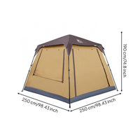 Large Camping Tent Mesh Screening Instant Setup Tent Zippered Openings