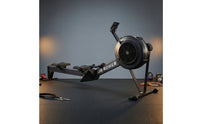 Air Rowing Machine Heavy-Duty Air Rower Rowing Machine with Flywheel Ergonomic Fitness Equipment Professional for Athletes