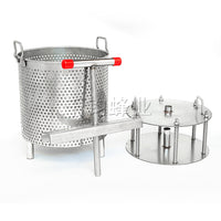 Greek Yogurt Strainer, 38L, Stainless Steel, with Spring Press