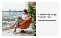 Rotating Barrel Chair Pillow-softLike Comfort Rotating Chair and Ottoman Set Sturdy Duty Includes Footrest for Adults