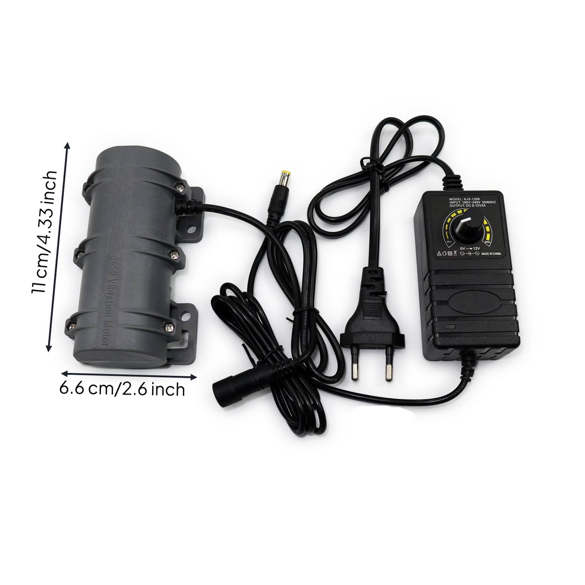 Vibration Motor with Power Supply Direct-Connect Equipment for DIYers, DIY Projects, Massage Beds