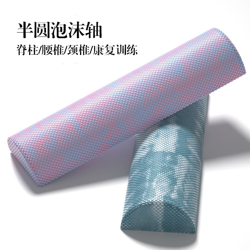 Half-Round Foam Roller for Spine Rehabilitation and Lumbar Relief, EVA, 60cm