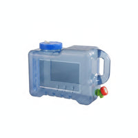 Storage Gear Top Handle Large Opening Water Container with Scale Clear Rectangular Water Container Food-Grade for Kitchen