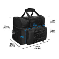 Bowling Bag with Ball Cradle Padded Bowling Bag with Shoe Compartment Adjustable for League Night
