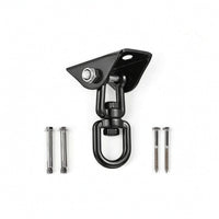 360-Degree Rotating Swing Hanger with Ceiling Mount Compact Hanging Mount with Swivel Rust-Resistant Swing Hanger with Bearing Swivel Versatile for Hanging Chair Chairs