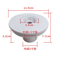 ABS Swimming Pool Water Inlet/Outlet Direct-Insert Nozzle for Membrane Pools