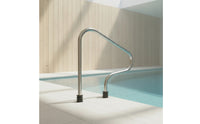 Stainless Steel Pool Handrail Curved Pool Handrail with Mounting Hardware Polished Railing Cylindrical