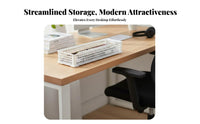Partitiunitd Storage Tray Minimalist and design Multi-Compartment Statiunitry Holder
