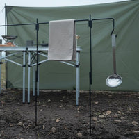 With Hook Camping Lantern Stand Easy to Assemble Portable Camping Light Stand Foldable Detachable Camp Hanger Lightweight for Hiking