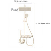 Digital thermostat rainfall shower set