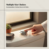 Classic Toilet Tank Flush Button, Universal Coil, Press Lever Material