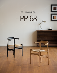 木一生｜PP Mobler系列PP68椅子家用中古餐椅北欧实木靠背藤编椅