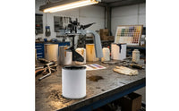 Sealed Paint Mixing Lid with Hand Crank Removable Paint Can Lid with Mixing Blade Rotary Manual for Painters, DIYers, Mechanics, Auto Body Shops, Workshops, Garage
