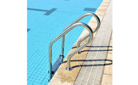 Stainless Steel Pool Ladder Anti-Slip 2-Step Pool Ladder Rust Resistant for Swimmers