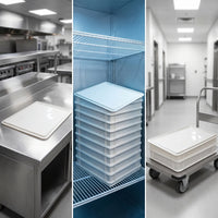 Washable Pizza Tray Lid Food-Grade Pizza Pizza Base Tray Cover Low-Profile Plastic Container Reusable for Commercial Kitchens
