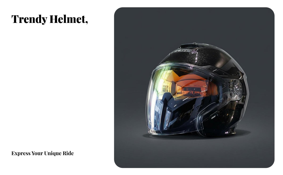 3/4 Removable and Washable Liner Double Visor Helmet Anti-Impact Lens Secure Gear for Men, Winter, City Riding, Commuting