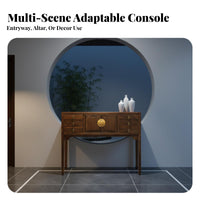 Long Narrow Altar Table New Chinese Appearance Narrow Hall Table Table Retro Artistic Modern Minimalist Design for Hallway