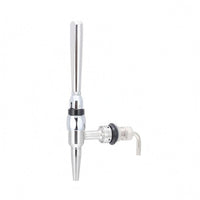 Wall-Mounted Beer Faucet Tapered Spout Bar Fixture Side Inlet