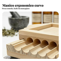 Wooden Rolling Board Makes Uniform Manual Herbal Creator