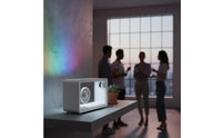Minimalist Design Transparent Bluetooth Speaker Built-in Battery LED Ambient Light Speaker AUX Input Consumer Electronics for Bedroom, Living Room