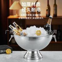 Stainless Steel Punch Bowl Ice Bucket for Parties