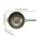 Wok with Glass Lid Nonstick Wok Pan with Lid Spacious Stir Fry Pan for Home Cooks, Induction Cooktop, Kitchen