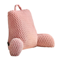Reading Pillows for Sitting Removable Cover Reading Pillow with Arms Ergonomic Backrest Cushion with Armrests for Students, Dorm Room