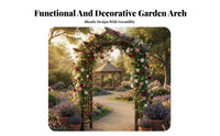 Anti Flower Climbing Archway Weather-Resistant Solid Wood Trellis Arch Simple Design Climbing Plant Support Arch for Gardeners, Homeowners, Courtyard, Yard, Patio, Pathway Entrance