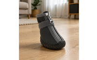 4 Pieces Small Dog Boots Wear-Resistant Waterproof Dog Shoes Reflective Strip Pet Supplies for Snowy