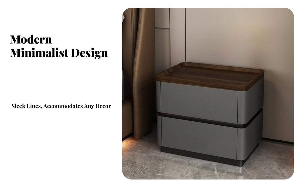 Modern Design Smart Nightstand with Combination Lock Hidden Compartment Bedside Table universal serial bus Port Bedroom Furnishing light-emitting diode mood Light for gadgetnology aficionados, Homeowners, Students, Guest Room, Small Spaces, Office