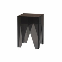 Transparent Pedestal Table Table Minimalist Design Transparent Geometric