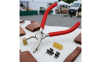 Leather Punching Plier Clamp-Style Leather Punching Tool with Replaceable Head Pliers Hand-Operated Heavy Duty