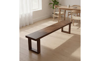 Solid Wood Wooden Bench Rustic Long Bench Natural Furniture Elegant for Foyer