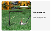Indoor/Outdoor Use Golf Swing Practice Aid Adjustable Height Swing Groover Practice Tool Portable Design for Beginners, Backyard