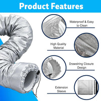 Portable Air Conditioner Hose Cover Insulation Sleeve Thermal Protection