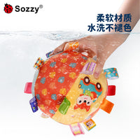 Sozzy Baby Rattle and Teether Toy for Grasping and Soothing