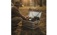 Heavy-Duty Aluminum Storage Box Sturdy Camping Storage Box Portable Metal Cargo Case Large Capacity for Overlanders, Outdoor Enthusiasts