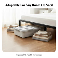 Rolling Storage Bin Large Capacity Rolling Storage Container Wheeled Design