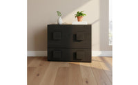 Vintage Chest of Drawers Space Saving Dense Wood Cabinet