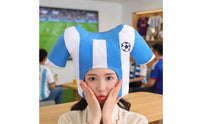 Lightweight Soccer Jersey Headwear Oversized Jersey Hat Novelty Soft Hat Funny for Partygoers