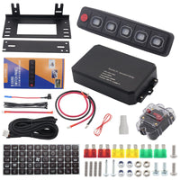 Square Button Touch Switch with Multi-Channel Independent Color Adjustment for Off-Road Vehicles and RVs