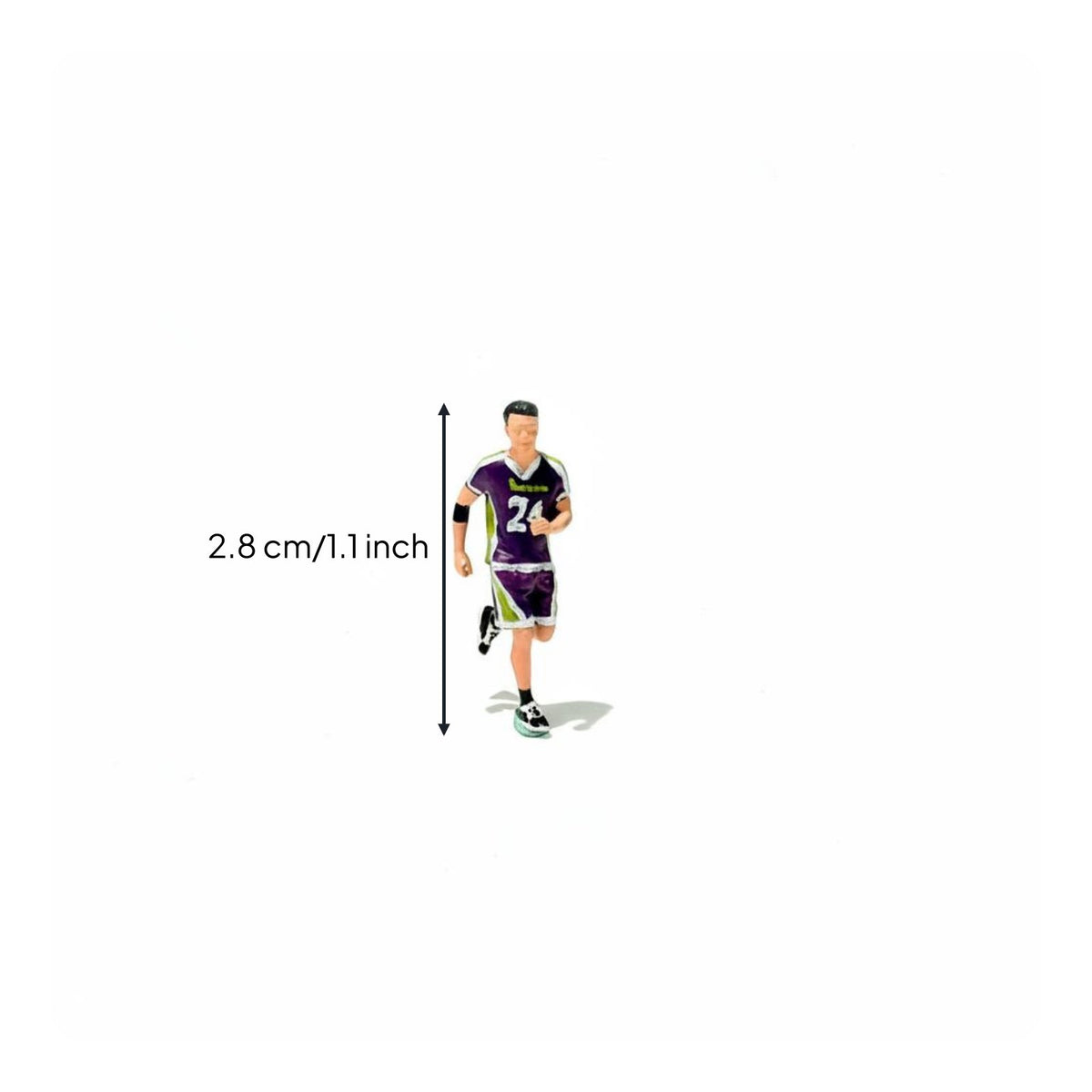 3D Printed 1:64 Sports Figure DIY Scene Mini Sports Figurine for Miniature Scene, Tabletop Layout