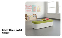 Multi-Purpose Design Rectangular Shoe Changing Bench with Storage Function End-of-Bed Ottoman Faux Leather Surface Upholstered Seating Easy to Clean for Business Owners, Homeowners, Retail retail outsidelet, Fitting Room, Entryway, Hallway