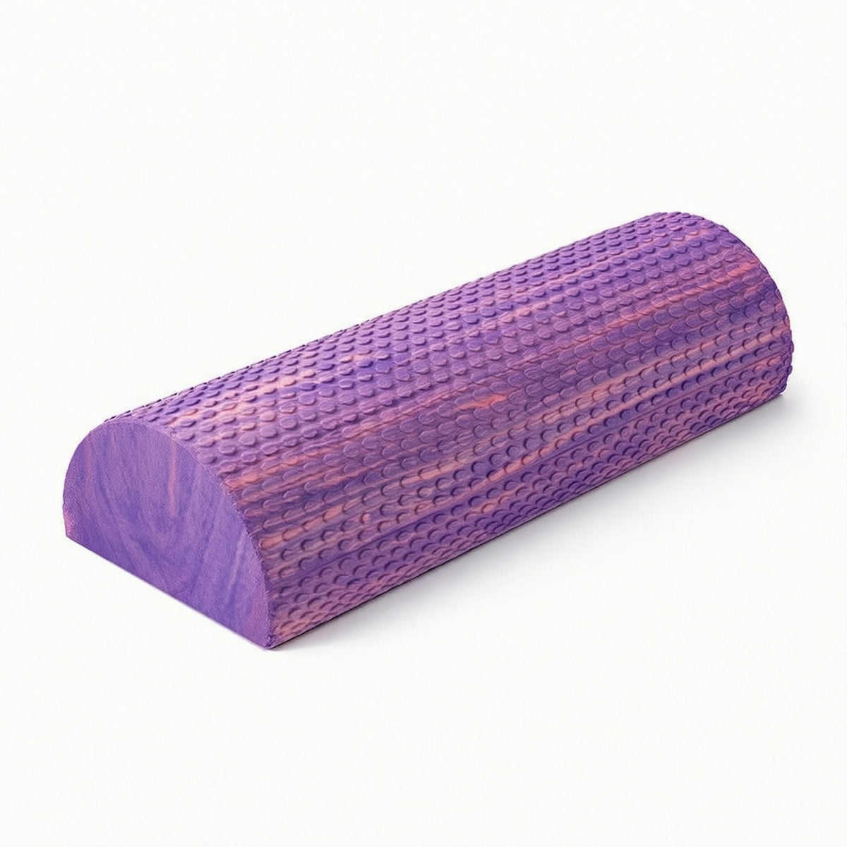 EVA Half-Round Foam Roller Firm Half-Round Roller with Textured Surface Lightweight Non-Slip for Yogis, Athletes, Mindful Movement Practice, Stretching, Physical Rehabilitation, Home Gym