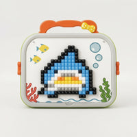 Fungus Nail Puzzle Fine Motor Fungus Nail Pegboard Peg Puzzle with Storage Case Portable Button Art Toy with Pattern Cards