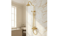 Shower System with Tub Spout Adjustable Shower Faucet with Tub Spout Multi Function for Washroom, Bathtub
