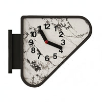 Corner Wall Clock Large Numerals Triangular Wall Clock Space-Saving